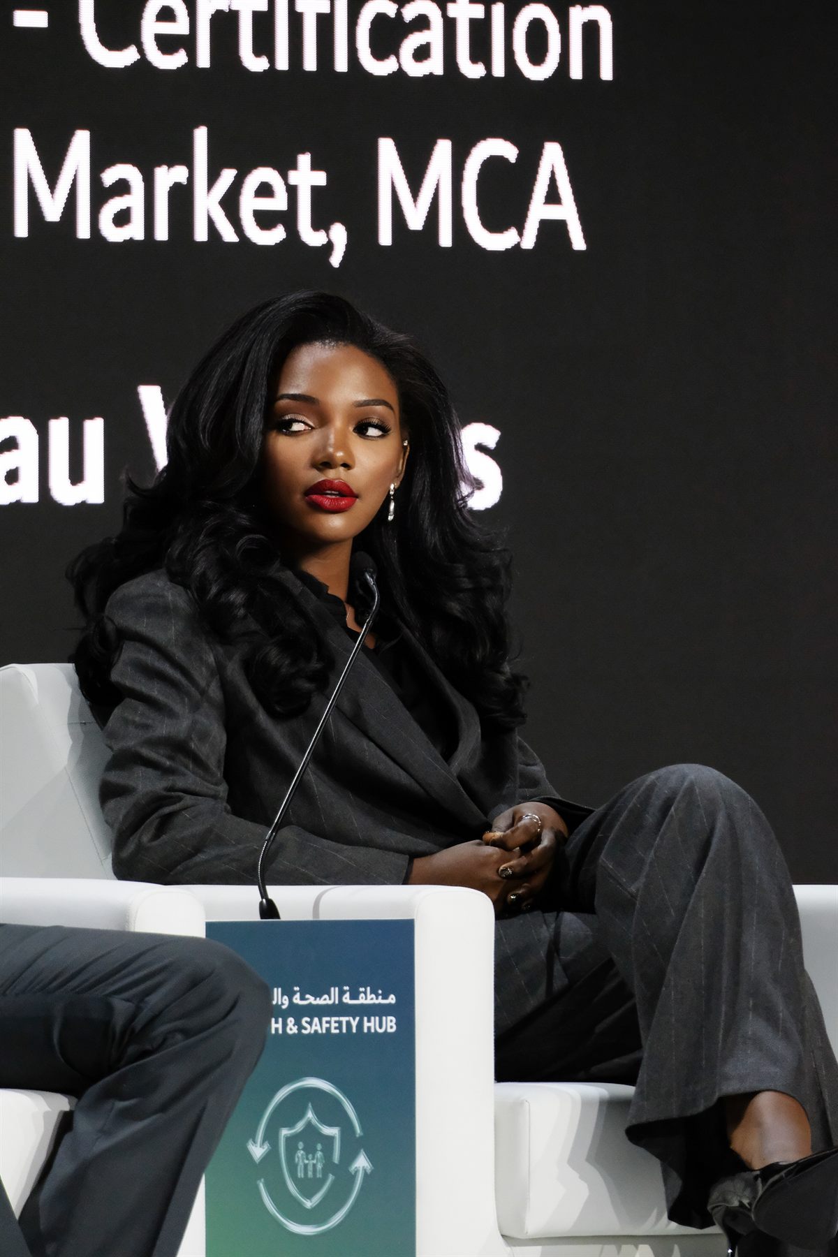 Karine Yengo Kaisa in panel discussion